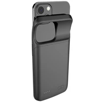 Kép 3/6 - Apple iPhone 13 / 13 Pro, Szilikon tok, műanyag hátlap + Akkumulátor, 4800 mAh, LED-es, Tech-Protect PowerCase, fekete
