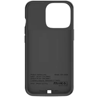 Kép 5/6 - Apple iPhone 13 / 13 Pro, Szilikon tok, műanyag hátlap + Akkumulátor, 4800 mAh, LED-es, Tech-Protect PowerCase, fekete