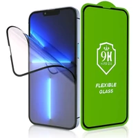 Kép 1/2 - Apple iPhone 16 Pro Max, Kijelzővédő fólia, ütésálló fólia, Tempered Glass (edzett üveg), 5D, Full Glue, Nano Flexi Glass, fekete