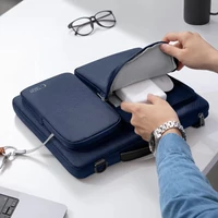 Kép 9/10 - Laptop táska, 13 - 14" készülékhez, vállpánttal, TP Defender Bag, sötétkék
