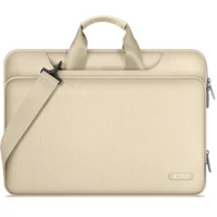Kép 1/6 - Laptop táska, 15 - 16" készülékhez, vállpánttal, TP Pocket Bag, bézs