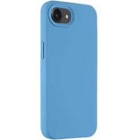 Kép 1/2 - Apple iPhone 16e, Szilikon tok, mikrofiber plüss belső, Magsafe kompatibilis, Tactical MagForce Velvet Smoothie, kék