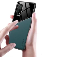Kép 3/8 - Apple iPhone XS Max, Szilikon tok, bőr és plexi hátlap, közepesen ütésálló, mágneses tartóval kompatibilis, Wooze Texture, zöld