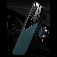Kép 5/8 - Apple iPhone XS Max, Szilikon tok, bőr és plexi hátlap, közepesen ütésálló, mágneses tartóval kompatibilis, Wooze Texture, zöld