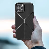 Kép 7/7 - Apple iPhone 13 Pro, Szilikon tok, közepesen ütésálló, légpárnás sarok, matt, csíkos minta, X-Line, kék