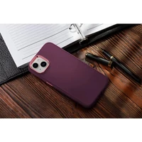 Kép 4/5 - Apple iPhone 11, Szilikon tok, közepesen ütésálló, fémhatású kamera keret, Frame Case, lila