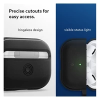 Kép 5/8 - Spigen Caseology Vault AirPods 4 tok, Matte Black, fekete