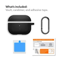 Kép 6/8 - Spigen Caseology Vault AirPods 4 tok, Matte Black, fekete