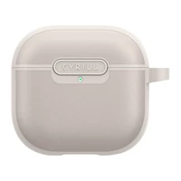 Kép 1/4 - Spigen Cyrill Kajuk AirPods 4 tok, Cream, szürke-bézs
