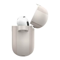 Kép 3/4 - Spigen Cyrill Kajuk AirPods 4 tok, Cream, szürke-bézs