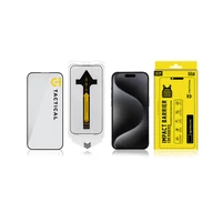 Kép 3/5 - Tactical Impact Barrier Apple iPhone 15 Pro tempered glass kijelzővédő fólia felhelyező kerettel