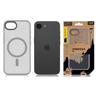 Kép 3/3 - Tactical MagForce Hyperstealth Apple iPhone 16e MagSafe tok, áttetsző/világosszürke