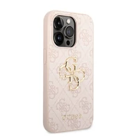 Kép 2/4 - Guess PU 4G Metal Logo Apple iPhone 14 hátlap tok, rózsaszín
