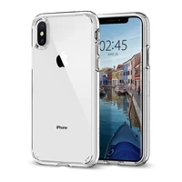 Kép 1/4 - Spigen Ultra Hybrid Apple iPhone Xs tok, Crystal Clear, átlátszó
