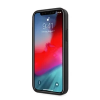Kép 3/5 - Guess PU 4G Metal Logo Apple iPhone 12/12 Pro hátlap tok, szürke