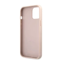 Kép 4/5 - Guess PU 4G Metal Logo Apple iPhone 12/12 Pro hátlap tok, rózsaszín