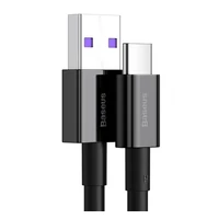 Kép 1/5 - Baseus Superior USB-C gyorstöltő töltő- és adatkábel, 1m, fekete