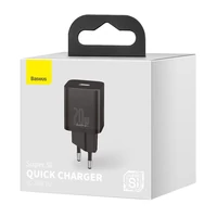Kép 7/7 - Baseus Super-Si hálózati gyorstöltő adapter USB-C, 20W, fekete
