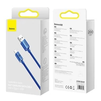 Kép 9/9 - Baseus Crystal Shine USB / USB-C töltő- és adatkábel, 100W, 2m, kék