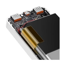 Kép 3/6 - Baseus Bipow Power bank / külső akkumulátor, 30000mAh, 2xUSB, USB-C, 20W, fehér