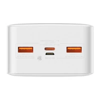 Kép 5/6 - Baseus Bipow Power bank / külső akkumulátor, 30000mAh, 2xUSB, USB-C, 20W, fehér