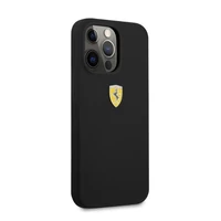 Kép 4/8 - Ferrari Silicone Apple iPhone 13 Pro Magsafe hátlap tok, fekete