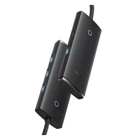 Kép 2/5 - Baseus Lite Hub 4in1 USB-C, 4x USB-A 3.0+USB-C, 25cm , fekete