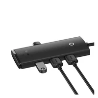 Kép 5/5 - Baseus Lite Hub 4in1 USB-C, 4x USB-A 3.0+USB-C, 25cm , fekete