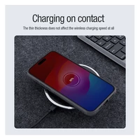 Kép 4/8 - Nillkin Super Frosted Shield Pro Mágneses Apple iPhone 15 Pro műanyag tok, fekete