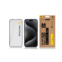 Kép 2/2 - Tactical Glass Shield 5D Apple iPhone 15 Pro kijelzővédő üvegfólia, fekete