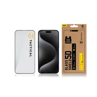 Kép 2/2 - Tactical Glass Shield 5D Apple iPhone 15 Pro Max kijelzővédő üvegfólia, fekete