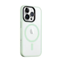 Kép 1/4 - Tactical MagForce Hyperstealth Apple iPhone 14 Pro Magsafe hátlap tok, áttetsző/világoszöld