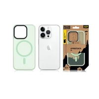 Kép 2/4 - Tactical MagForce Hyperstealth Apple iPhone 14 Pro Magsafe hátlap tok, áttetsző/világoszöld