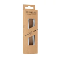 Kép 1/2 - Tactical Smooth Thread USB / Lightning töltő- és adatkábel, 1m, fehér