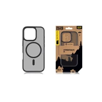 Kép 2/2 - Tactical MagForce Hyperstealth Apple iPhone 16 Pro MagSafe kompatibilis tok, áttetsző/sötétszürke