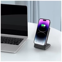 Kép 7/8 - Tech-Protect QI15W-A23 MagSafe QI vezeték nélküli töltőállvány fekete