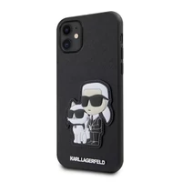 Kép 1/5 - Karl Lagerfeld tok fekete KLHCN61SANKCPK Apple Iphone 11 készülékhez