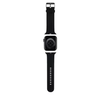 Kép 3/4 - Karl Lagerfeld óraszíj fekete KLAWMSLKCNK Apple Watch 38mm / 40mm / 41mm / 42mm (S10) készülékhez
