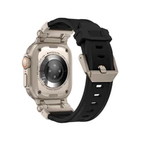 Kép 3/6 -  Tech-Protect DELTA PRO óraszíj Fekete / Titán, Apple Watch 42mm (S1-S3) / 44mm / 45mm / 46mm / 49mm készülékhez