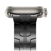 Kép 3/6 - Tech-Protect STAINLESS LINE rozsdamentes acél óraszíj Fekete, Apple Watch 42mm (S1-S3) / 44mm / 45mm / 46mm / 49mm készülékhez