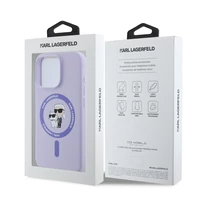 Kép 4/4 - Karl Lagerfeld tok lila KLHMP16LSCMKCRHU Apple Iphone 16 Pro készülékhez
