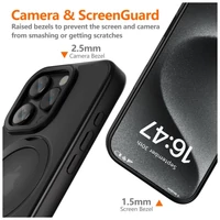 Kép 3/7 - Tech-Protect MAGRING MagSafe fekete tok Apple iPhone 16 Pro készülékhez