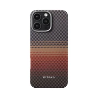 Kép 1/7 - Pitaka Tactile Woven tok SUNSET Apple iPhone 16 Pro Max készülékhez - MagSafe rögzítéssel (KI1601SUM)