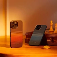 Kép 6/7 - Pitaka Tactile Woven tok SUNSET Apple iPhone 16 Pro Max készülékhez - MagSafe rögzítéssel (KI1601SUM)