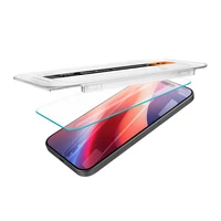 Kép 10/13 - Apple iPhone 16 Pro Max, Kijelzővédő fólia, ütésálló fólia (az íves részre is!), Tempered Glass (edzett üveg), Spigen Ez Fit, Clear, 2 db / csomag