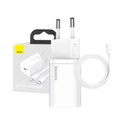 Baseus Si 20W USB-C gyorstöltő + USB-C - Lightning kábel