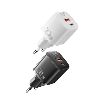 Essager 2in1 gyorstöltő - USB-A, USB-C, 20W