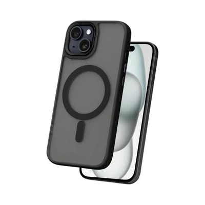 iPhone ArmorCase Mag MagSafe-kompatibilis Szilikon Tok - Fekete, iPhone 16 Pro