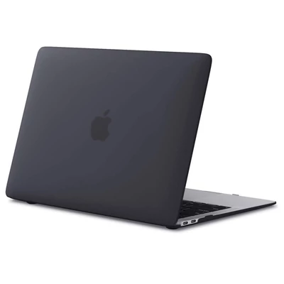 Apple MacBook Air 13 (2022 / 2023 / 2024), Műanyag hátlap védőtok, Tech Protect SmartShell, fekete