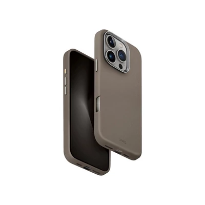 Uniq Lyden Apple iPhone 16 Pro MagSafe Bőr tok, szürke